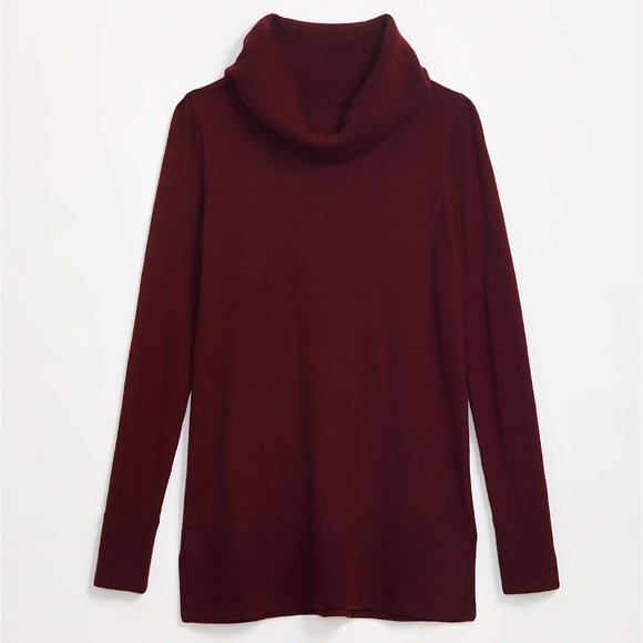 Loft Sweaters - Cowl neck tunic sweater